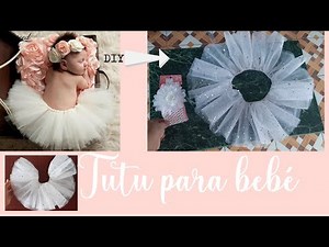 DIY - Tutu para bebé muy fácil y rápido de hacer