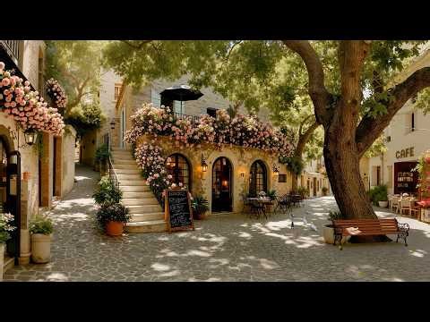 Gentle Morning Jazz 🌸 Cozy Spring Old Town Café Ambience | Relaxing Jazz for a Calm & Positive Day ☕