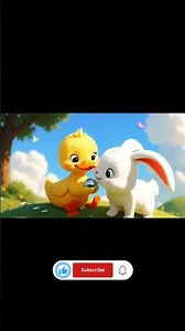 Ducky and Rubby's Fun day🐇🐥🥕#cartoon #cute #kidsshorts #kidsongs #viral #storytime