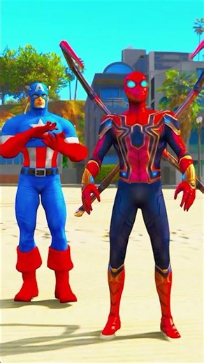 GTA V : Iron-SpiderMan Revenge From Big Thanos 😮 | ep 152 #shorts #shortsfeed #gta5