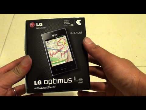 Unboxing the LG Optimus L3 E400