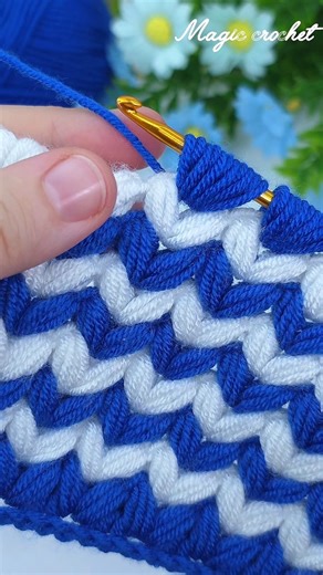 25K views · 423 reactions |  Beautiful Colorful tunisian Crochet Stitch Tutorial – So Satisfying! | Magic crochet | Facebook
