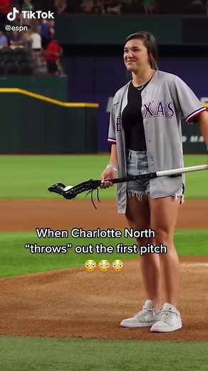 This first pitch 😳👏 (via @Texas Rangers) #baseball #lacrosse #pitch #mlb