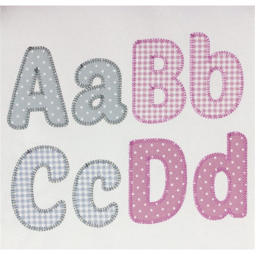 Applique Machine Embroidery Font Cute Blanket Stitch Alphabet for Personalization 6 Sizes BX Included - Etsy