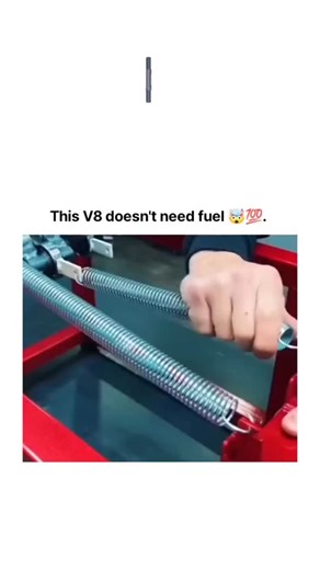 FINDING on Instagram: "COLLabViews_275265Cgid This spring powered V8 engine is a mechanical concept, not a real power source. It stores energy through manual winding and releases it via precisely synchronized springs to create motion. It doesn’t generate energy, can’t run continuously, and isn’t designed for real vehicles. The purpose is to demonstrate timing, coordination, and core mechanical engineering principles in a visually engaging way. Not practical, but a strong example of engineering c
