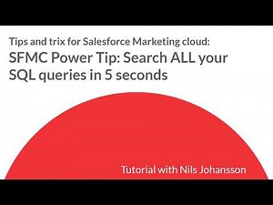 SFMC Power Tip: Search ALL Your SQL Queries in 5 Seconds