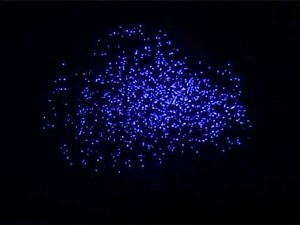 Brilliant Fireworks - FAN (1.2inch,100shots) best blue fireworks ever