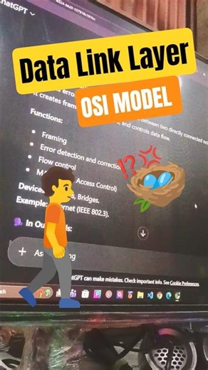 The Data Link Layer | OSI MODEL | ISO certified | #shorts #computer #networking #chatgpt #new #video