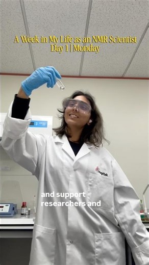 Day 1/5 — A week in my life as an NMR scientist 🧪 #nmr #nmrspectroscopy #benchtopnmr #magritek