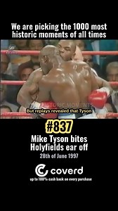 On the 28th of June 1997, during the WBA heavyweight title rematch in Las Vegas, Mike Tyson bit Evander Holyfield's right ear in the third round, tearing off a piece of cartilage. Holyfield jumped in pain as blood streamed down, and referee Mills Lane deducted two points but allowed the fight to continue. Moments later, Tyson bit Holyfield's left ear, prompting Lane to disqualify him. Holyfield retained his title amid chaos in the ring. Tyson later claimed frustration from headbutts, but the inc