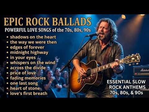90s Slow Rock Playlist 🌙 Relaxing Rock Ballads & Nostalgic Love Songs | Forever in Your Eyes