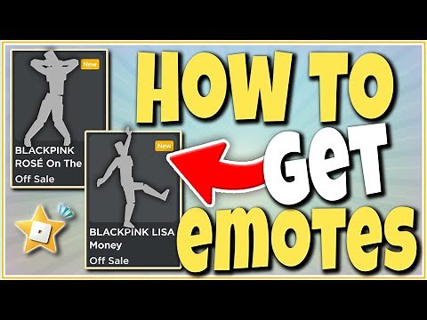 HOW TO GET BLACKPINK LISA MONEY ROSE ON THE GROUND EMOTES #roblox