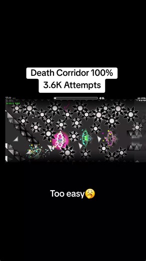 Mastering Death Corridor in Geometry Dash: 100% Completion Guide