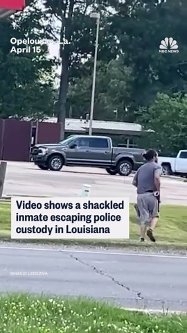 Shackled inmate escapes police custody in Louisiana