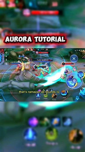 Aurora Tutorial #mobilelegends #mlbb #mlbbtutorial