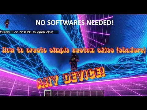 (MINECRAFT BEDROCK) How to create CUSTOM SKIES!