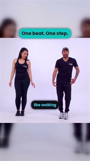 Merengue for beginners - one step per beat, like walking. www.zerotodance.com
