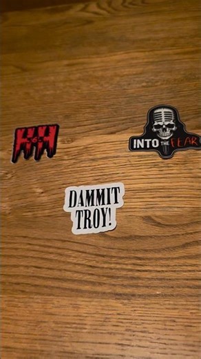 Spooky stickers from HH365, Into the Fear, and Terror Tours