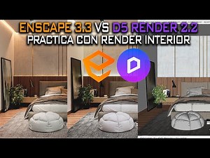 ENSCAPE 3.3 VS D5 RENDER 2.2 RENDER INTERIOR REALISTA