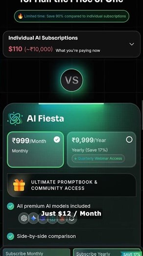 AI Fiesta: One App for ChatGPT, Gemini, Claude & More! ✅