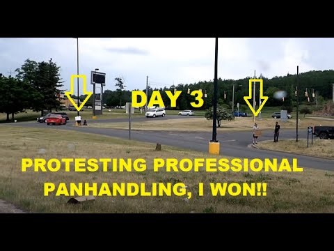 Professional Panhandlers CAUGHT Switching Plates? I Flew A Sign Too And They Left! | Jason Asselin