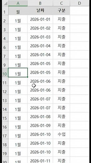 엑셀 단축키? 시간단축! 행 숨기기