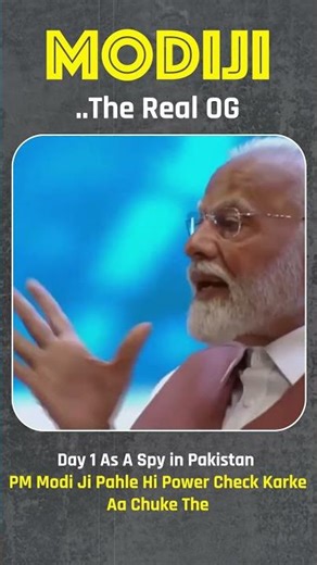 MODIJI — the real OG. Power check on day one