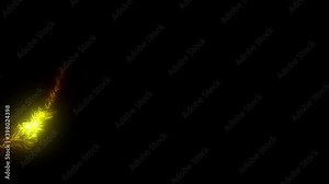 Moving Magical Light Effect, Abstract Sweep Animations 5 in 1 Pack. Background Overlay, Transition Elements. Alpha Matte Channel Video.