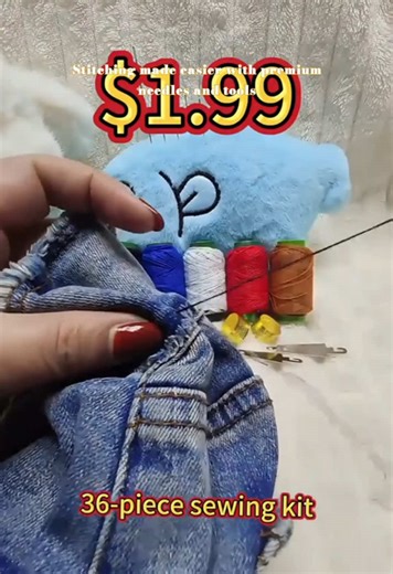 36-piece set of sewing tools, portable set, repair embroidery DIY crafts, travel home repair kit#SewingHacks #DIYEssentials #CraftingKit #SewingForBeginners #CreativeTools