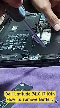 How to Remove Battery Dell latitude 7410 i7.10th.# tech.Laptop..