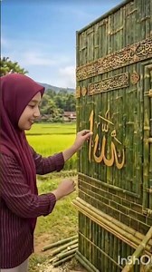 The Girls Create Working Art #hardwork #islamiccalligraphy