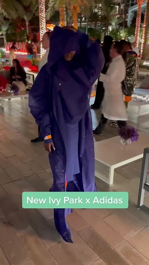 models show off #beyonce’s new #ivypark x adidas line #parktrail at the exclusive launch party in #dubai #beyonceindubai