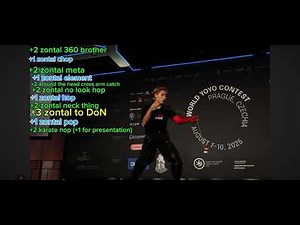 Xavier Ng World Yo-yo contest 2025 finals Visual clicking