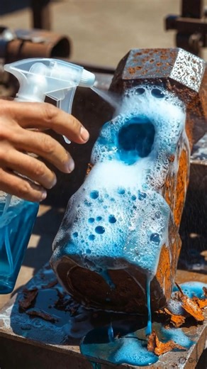 Satisfying Rust Removal: Watch a Hammer Head Go From Corroded to Mirror Clean 🔧✨