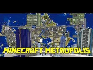 Flying Through a 5000 Block Minecraft Metropolis