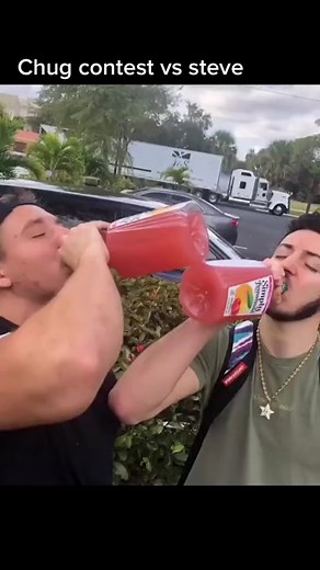 Juice Chug Contest Challenge with Steve Will Do It