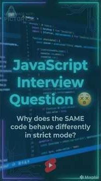 Why Same JavaScript Code Behaves Differently 🤯 JS Interview #javascript #shorts #javascripttutorial