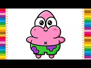 Easy Drawing Baby Patrick | SpongeBob SquarePants Fun