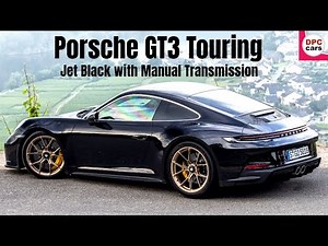 2022 Porsche 911 992 GT3 Touring in Jet Black with Manual Transmission