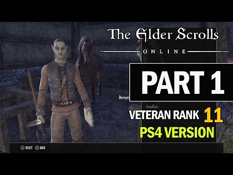 The Elder Scrolls Online PS4 Walkthrough Part 1 - Let's Play Review Gameplay