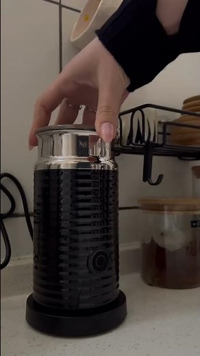 I tried the machine that heats and froths milk in seconds! Nespresso milk frother. #introduction