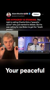2.2M views · 85K reactions | The "Peaceful" Rhetoric of Charlie Kirk #politics #fyp #new | Adam Mockler | Facebook