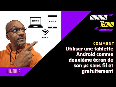 Comment utiliser sa tablette Android comme deuxième écran de son pc en wifi et gratuitement