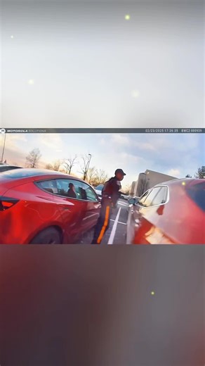 Woman REFUSES To Exit Car & Nearly Runs Over Cops, Ends Badly