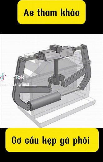 Cơ cấu kẹp gá phôi#CơKhí #ChếTạo #KỹThuậtCơKhí #ThiếtKếCơKhí