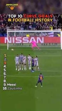 10 Greatest CURVED GOALS in Football History!