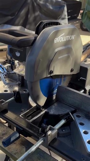 The slice of life. Cut through metal with precision and ease. The new Generation S14MCS Metal Mitering Chop Saw is built for performance. https://store.evolutionpowertools.com/products/s14mcs @birdbuiltllc
