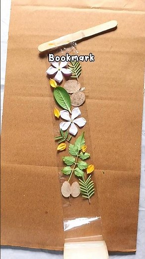 Prettiest diy flower bookmark/cello tape craft idea/#short/#diy/#craft/#bestoutofwaste/#cellotape