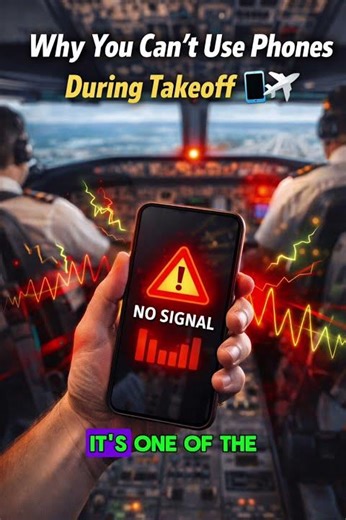 Why You Can’t Use Phones During Airplane Takeoff 📱✈️