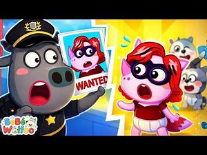 Baby Wolfoo | The Police Catch the Thief! | Cartoons for Kids